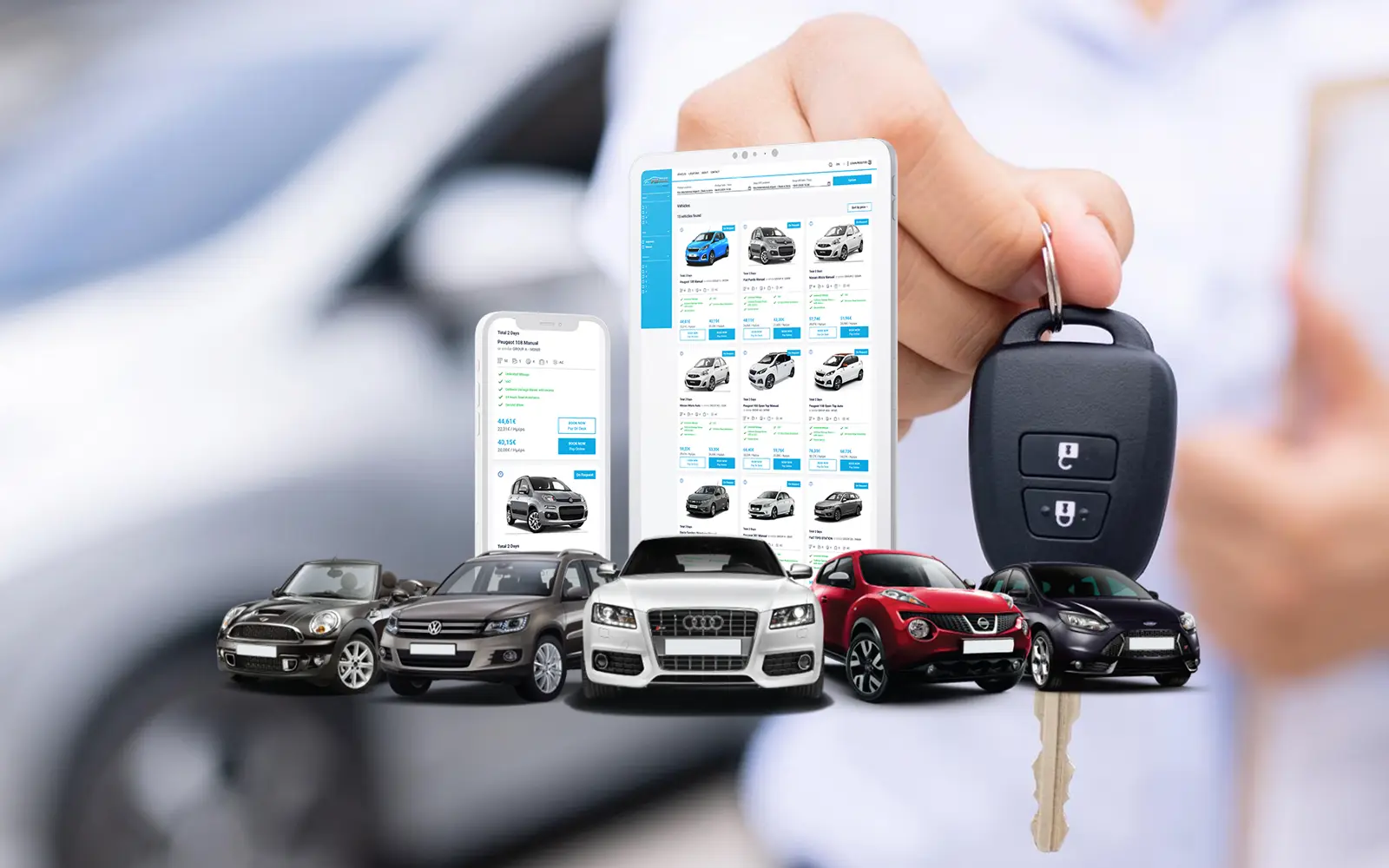 Website Rentacar Kos. Ιστοσελίδα ενοικίασης αεροδρομίου και resort στην Κω.