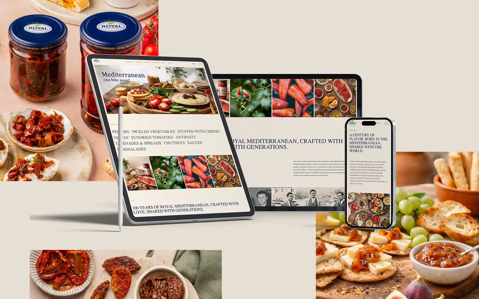 Website Royalmediterranean. Brand website και digital παρουσία.